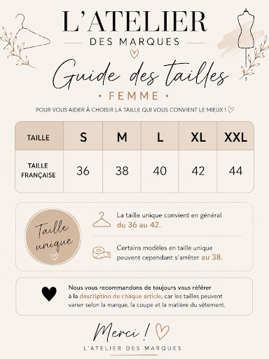 Guide des Tailles